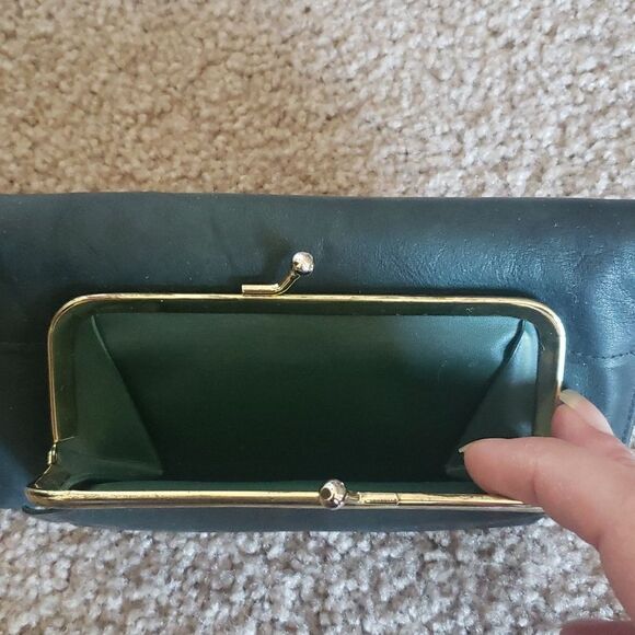 VNTG Top Grain Cowhide Forest Green Wallet - Picture 4 of 11